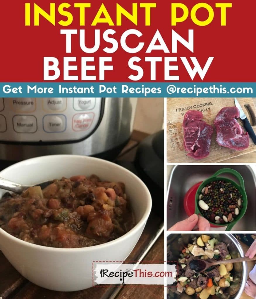 instant pot tuscan beef stew step by step