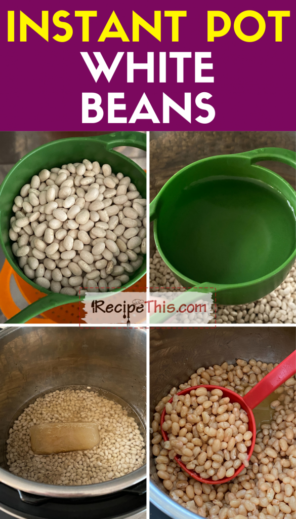 instant pot white beans step by step