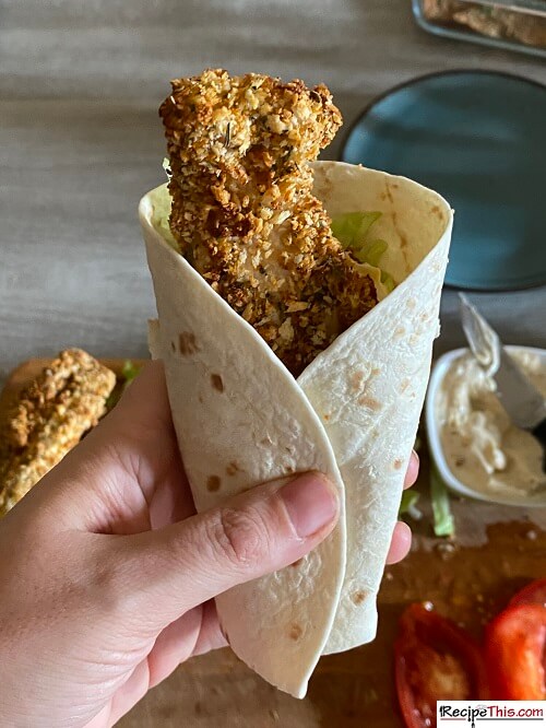 Air Fryer Crispy Chicken Wraps