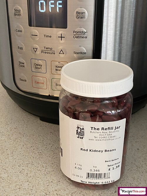 kidney beans instant pot ingredients