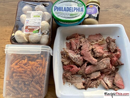 leftover beef stroganoff ingredients