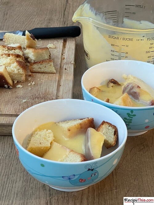 leftover lemon sponge cake and custard