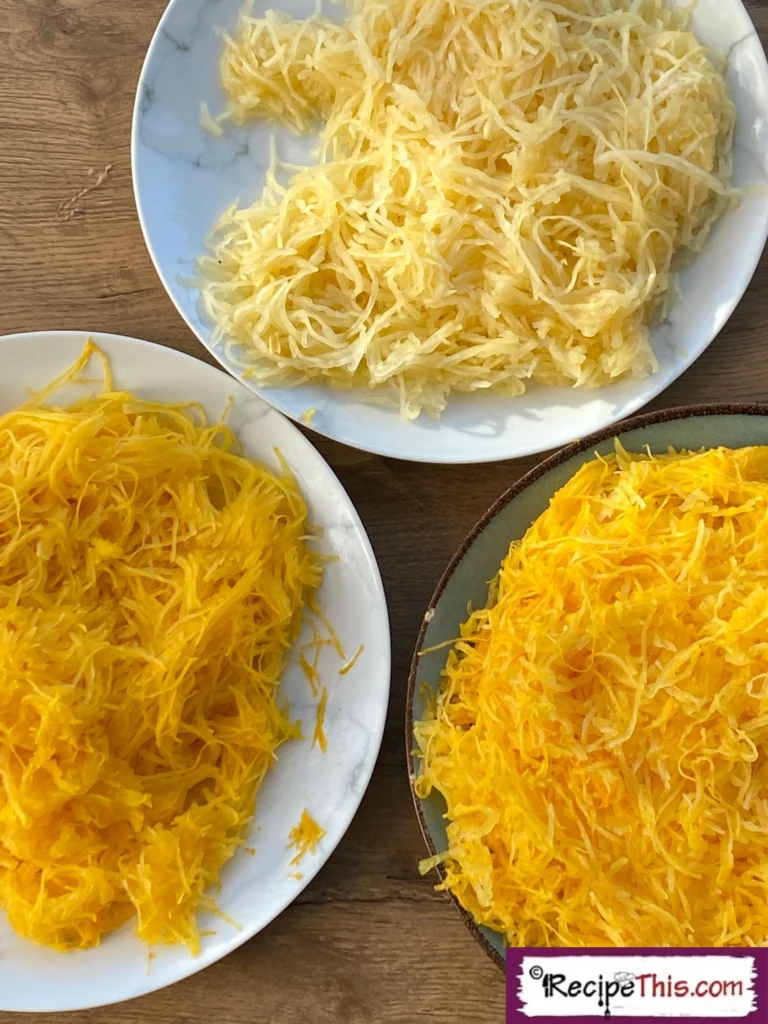 make ahead spaghetti squash plates