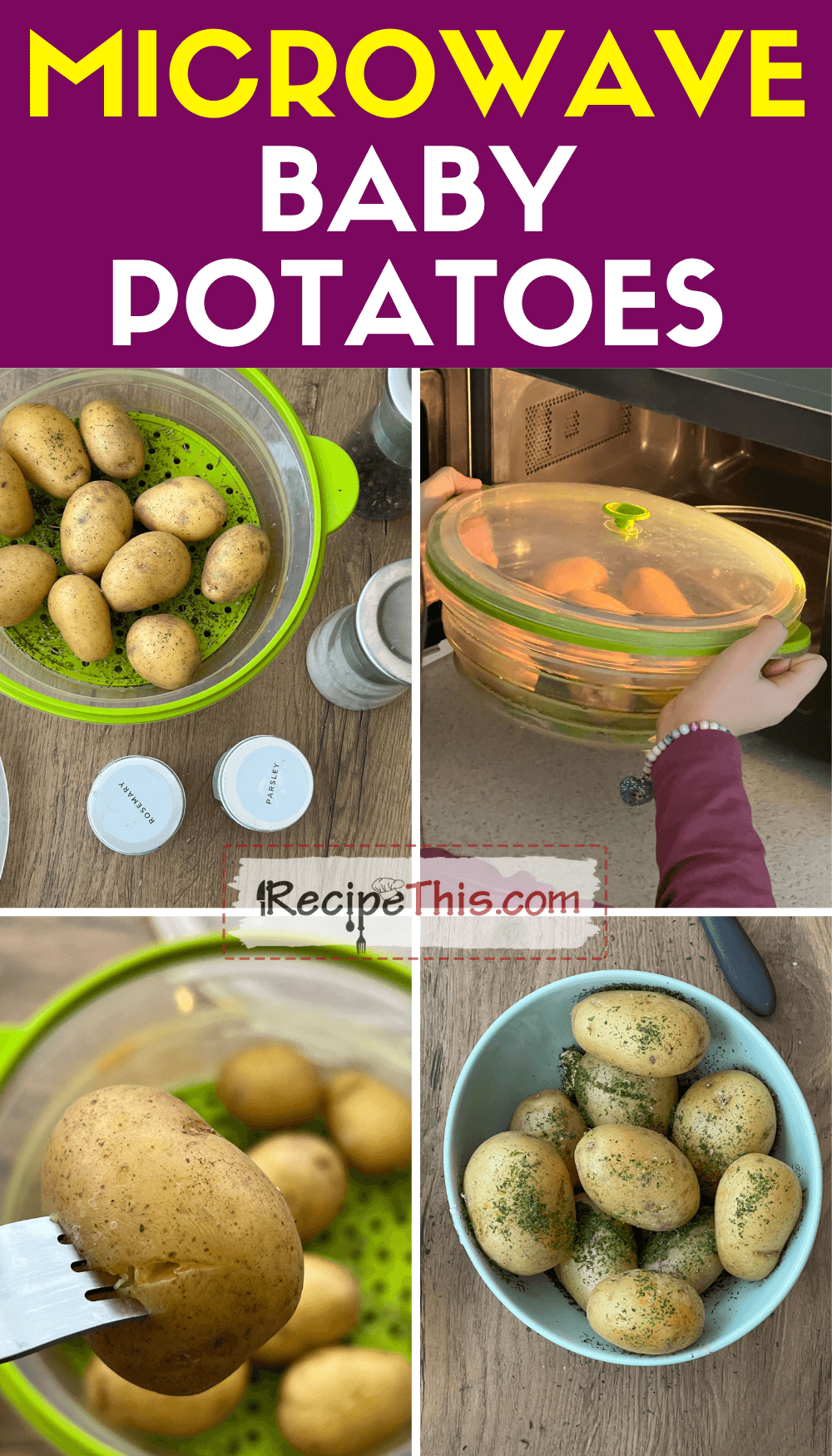 Recipe This Microwave Baby Potatoes