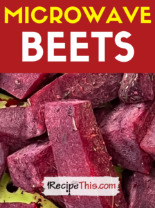 microwave beets recipe
