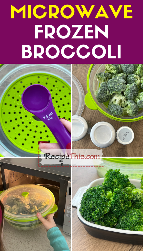 Steaming Fresh or Frozen Broccoli in the Microwave