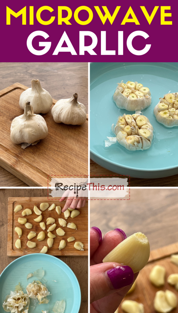 microwave garlic step by step