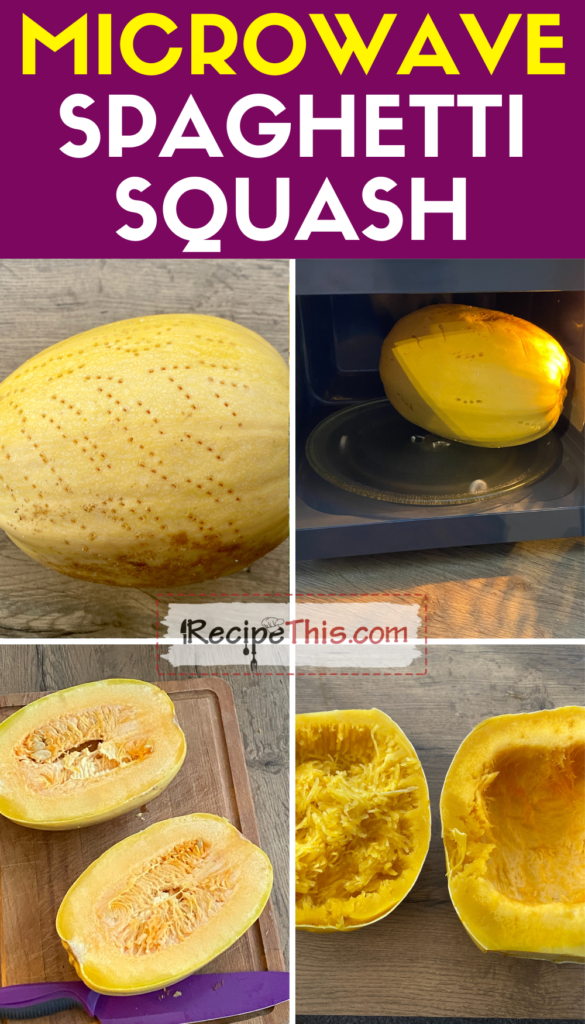 microwave spaghetti squash step by step