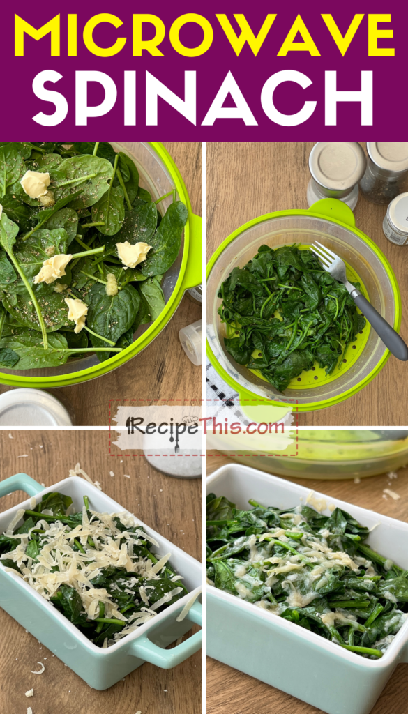 microwave spinach step by step