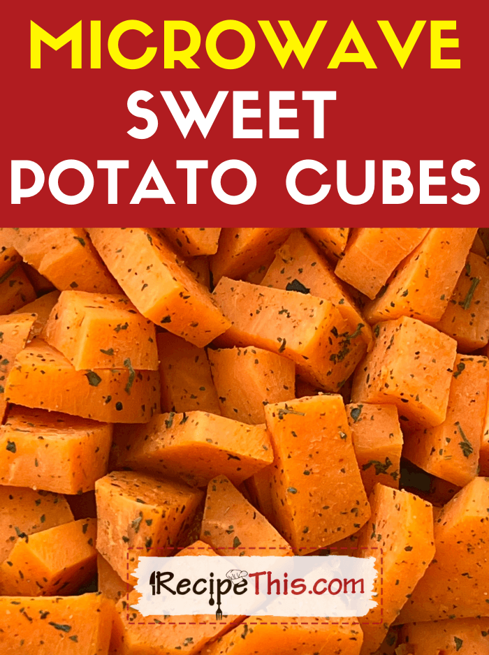 Microwave Sweet Potato Cubes