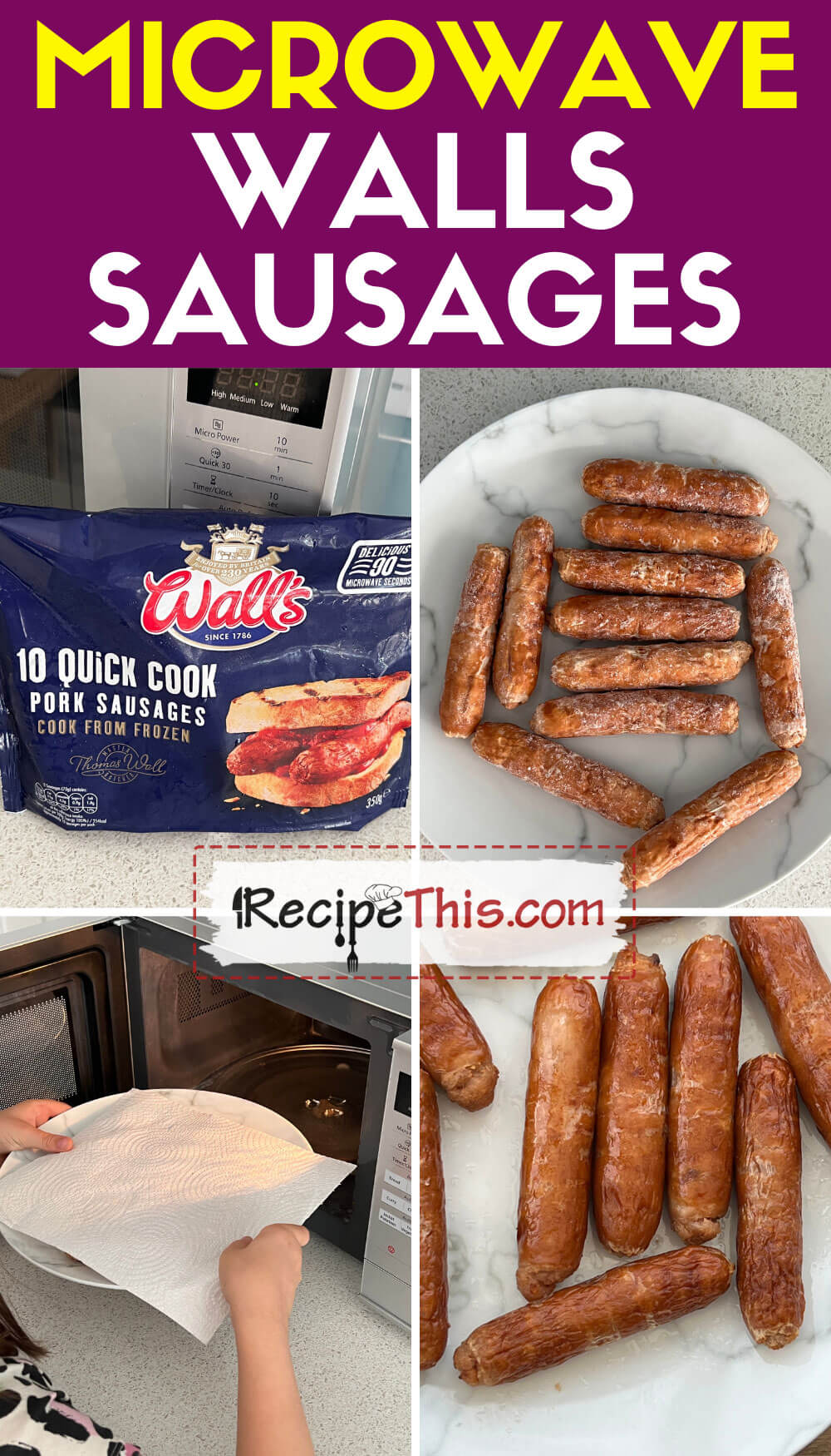 Recipe This Walls Microwave Sausages