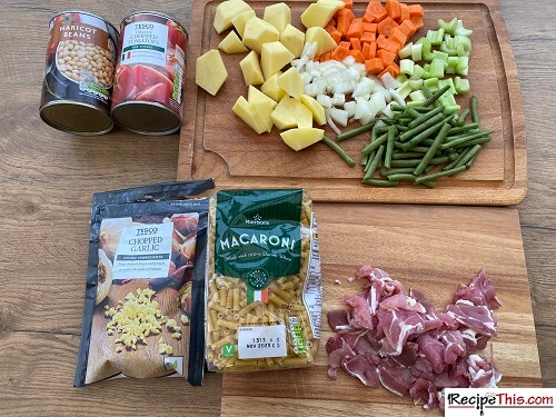 minestrone soup ingredients
