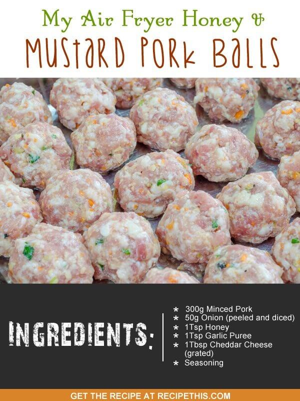 mustard pork balls