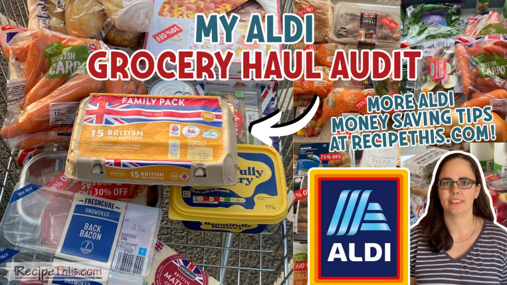 my aldi grocery haul audit