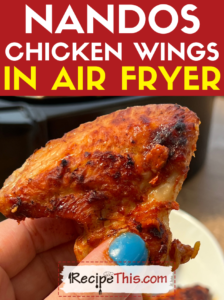 nandos chicken wings in air fryer recipe