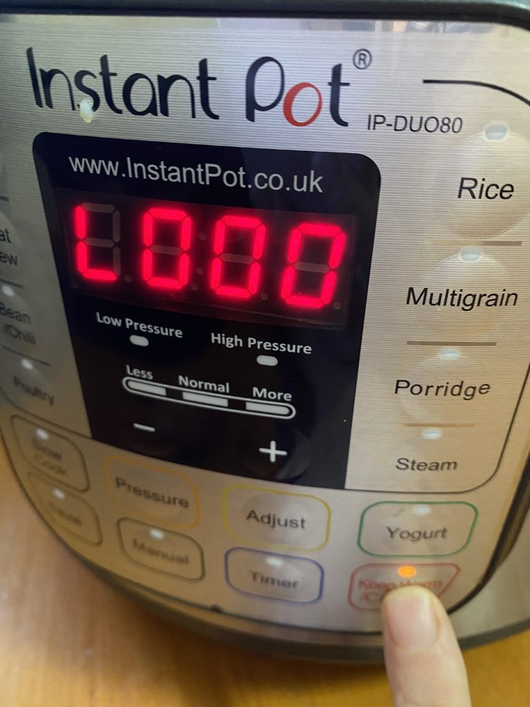 Natural venting 2024 instant pot