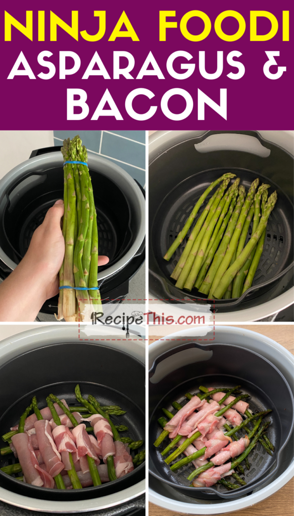 ninja foodi asparagus and bacon step by step
