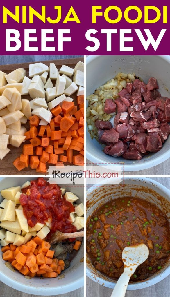 ninja foodi beef stew step by step