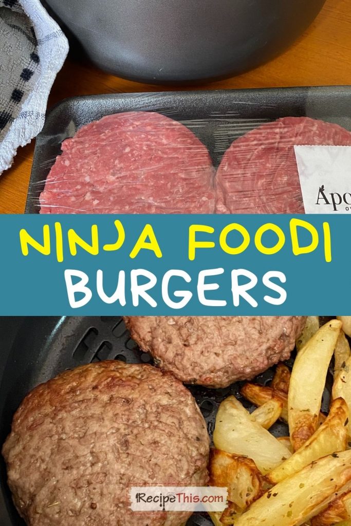 Cooking hamburgers discount in ninja foodi