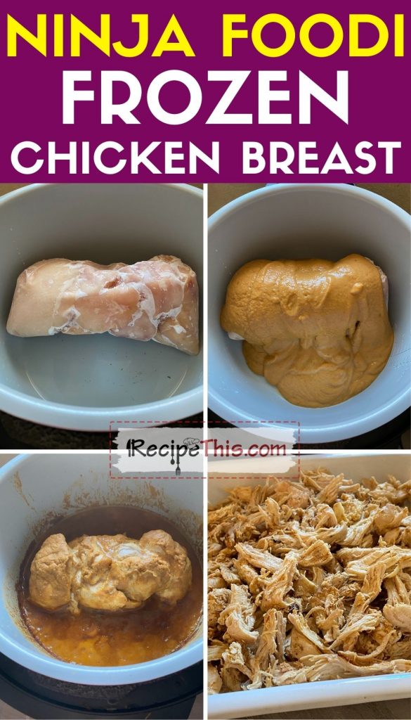 ninja foodi frozen chicken breast step by step