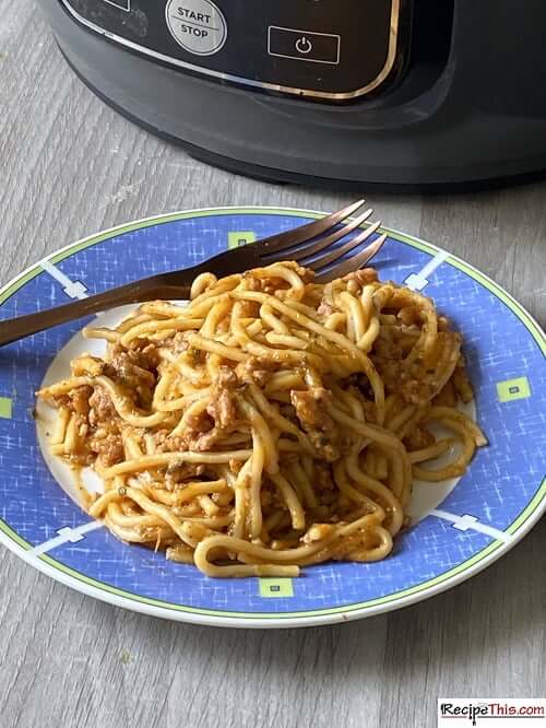 spaghetti in ninja foodi pressure cooker