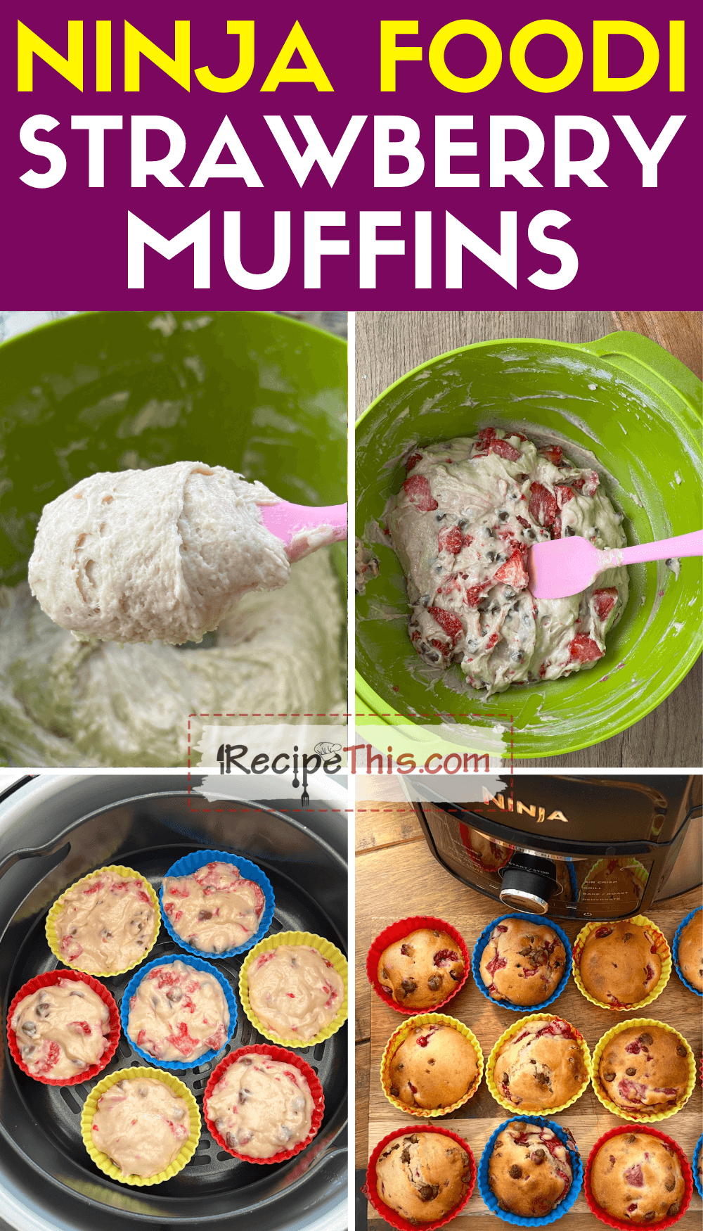 Recipe This Ninja Foodi Strawberry Muffins