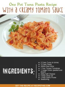 "tuna pasta recipe"