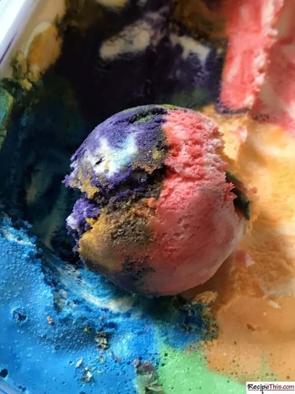 rainbow ice cream scoop