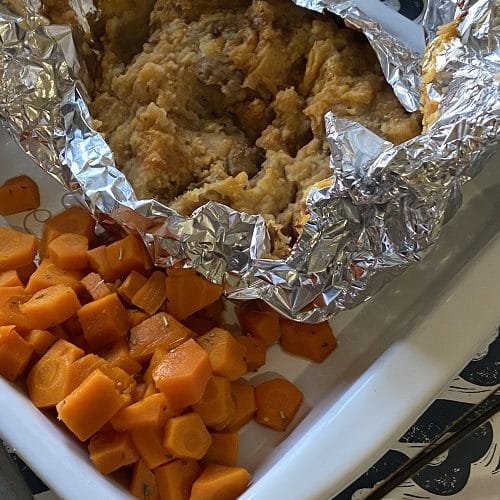 reheat air fryer meatloaf and mash