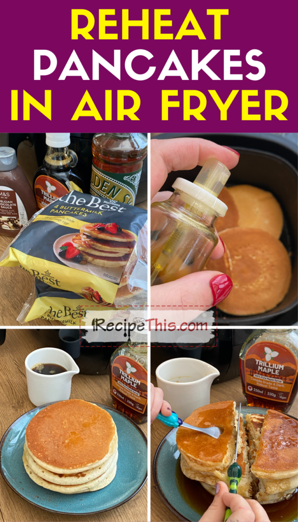 reheat pancakes in air fryer step by step