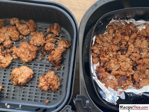 reheating stuffing side by side