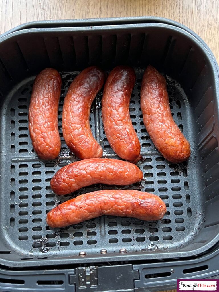 sausages in air fryer 15 minutes