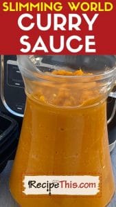 slimming world curry sauce in soup maker