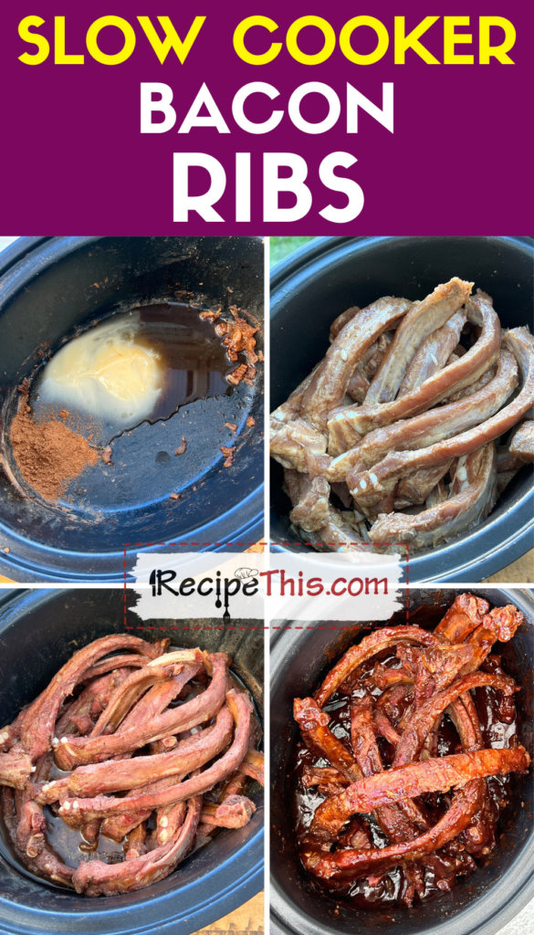 Slow Cooker Bacon Ribs | Recipe This