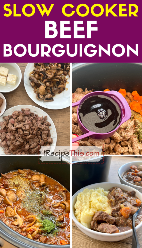 Crockpot Beef Bourguignon 🍷recipe below 🍷 On a cold winter's day, th, Beef Crock-Pot Recipe