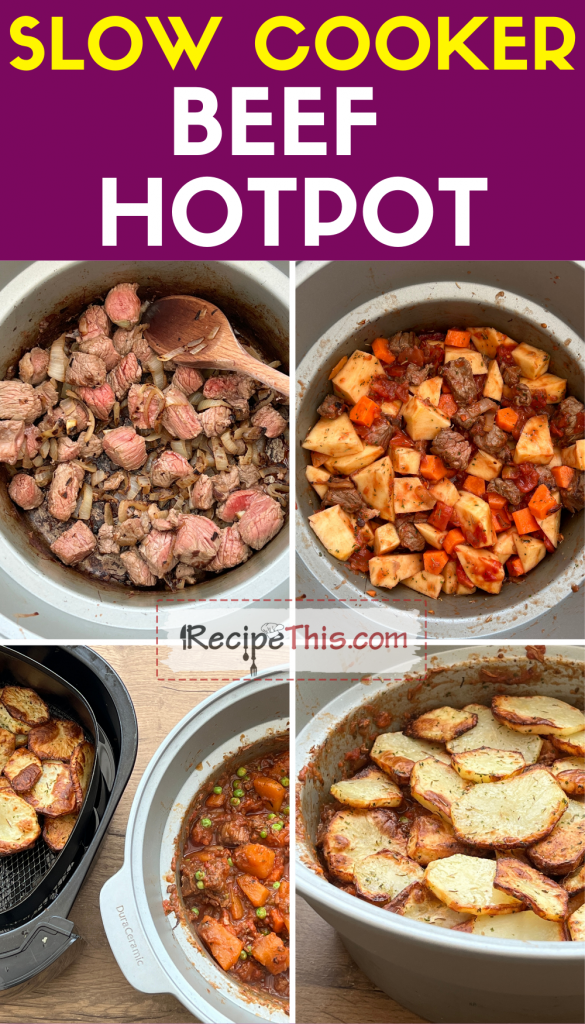 slow cooker beef hotpot step by step