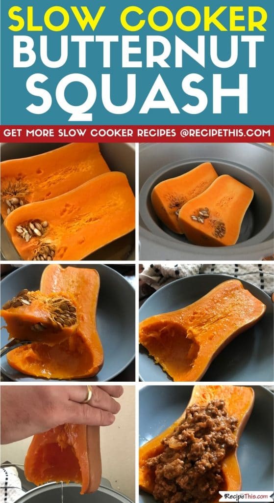 slow cooker butternut squash step by step