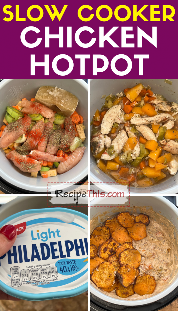 slow cooker chicken hotpot step by step