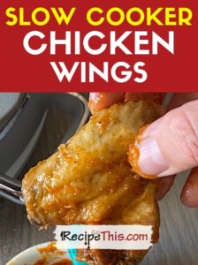 slow cooker chicken wings recipe