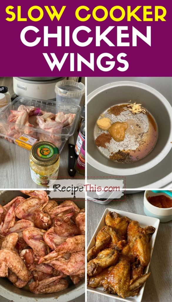 slow cooker chicken wings step by step