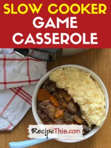 Slow Cooker Game Casserole
