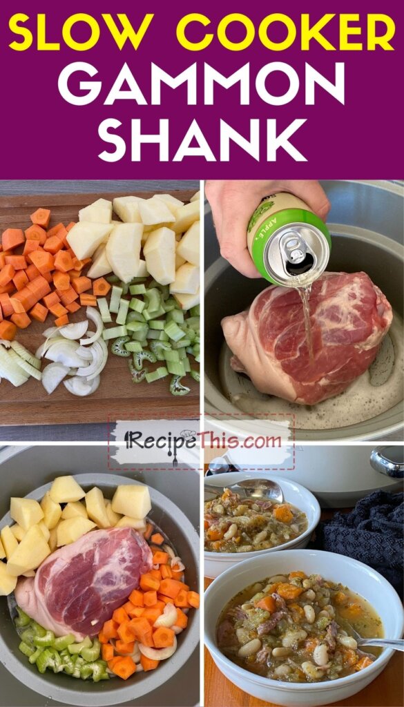 slow cooker gammon shank step by step