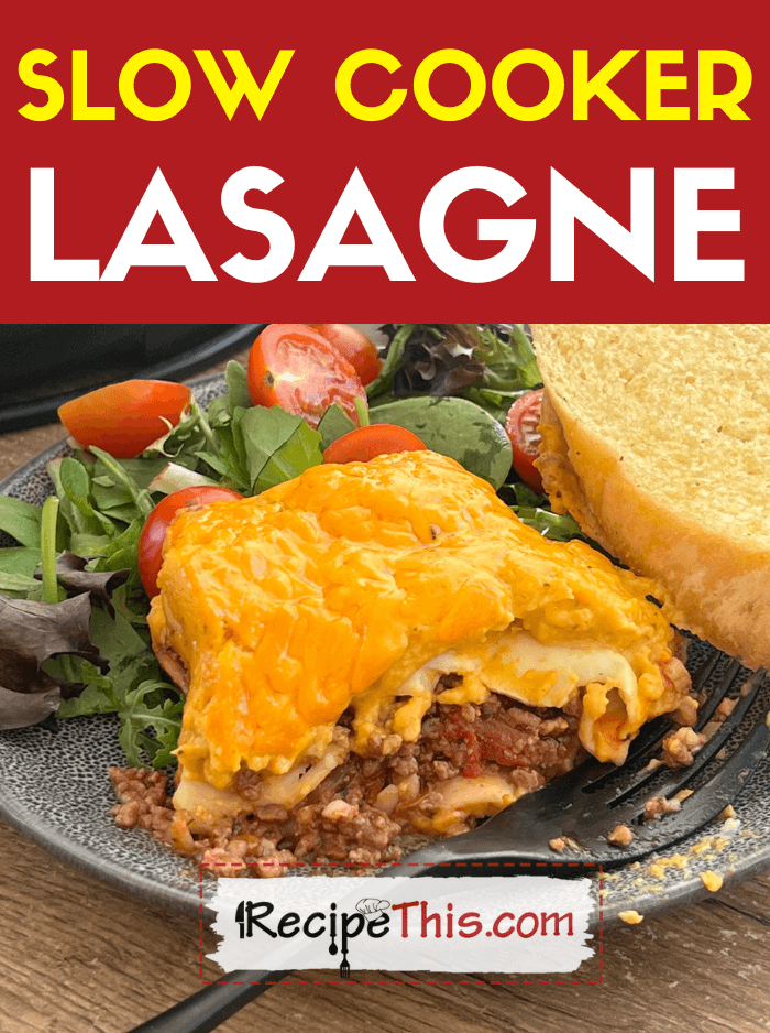 slow cooker lasagne recipe