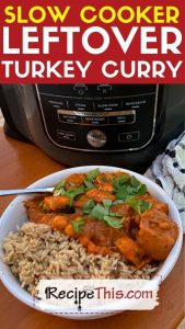 slow cooker leftover turkey curry at recipethis.com