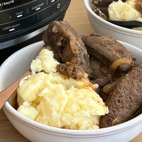 slow cooker liver and onions