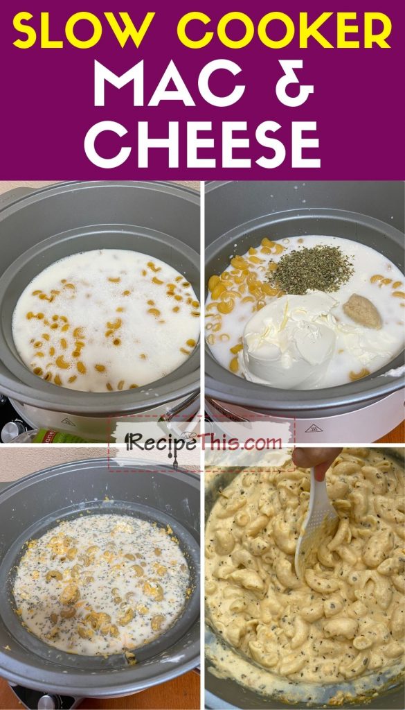 slow cooker mac and cheese step by step