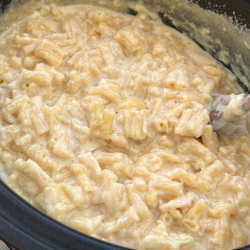 slow cooker macaroni pudding