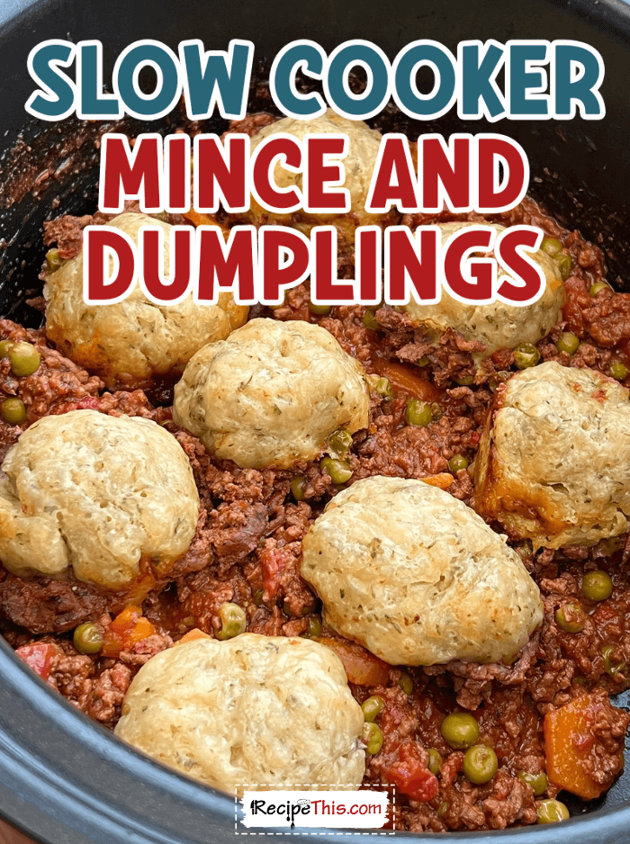 slow cooker mince and dumplings