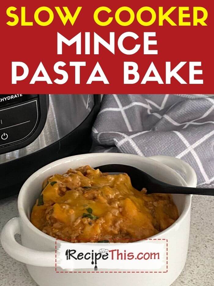 slow cooker mince pasta bake recipe