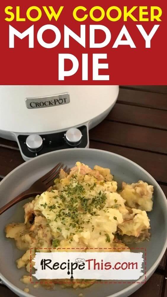 slow cooker monday pie in the crockpot